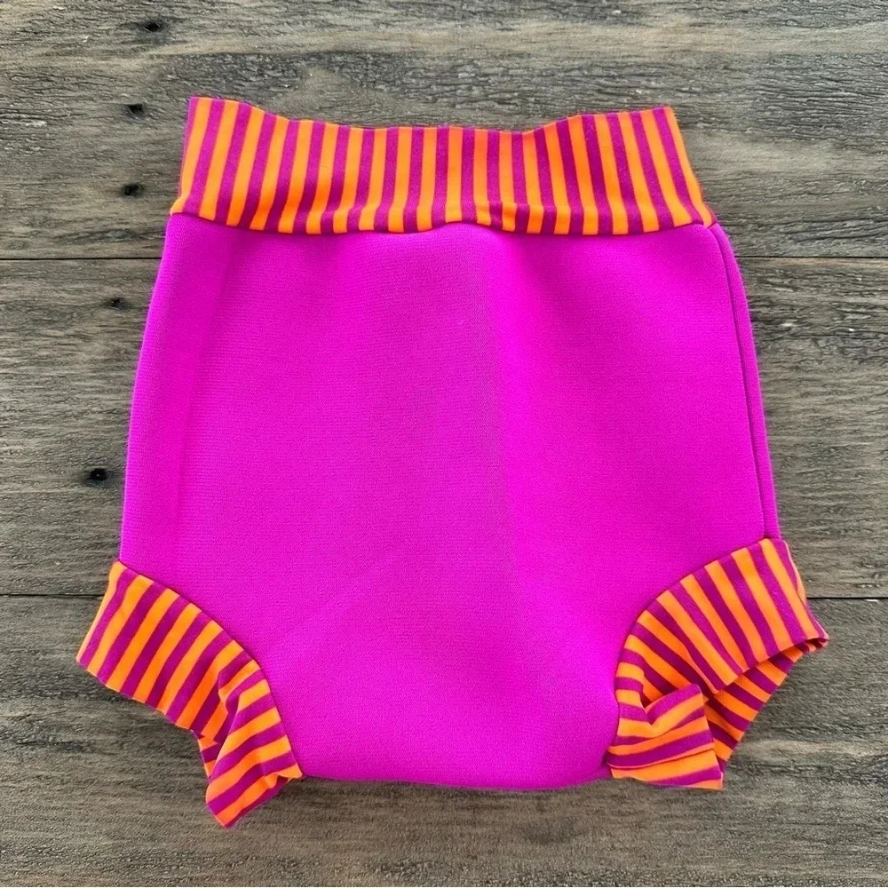 Splash About Baby Girls Medium Happy Nappy‎ Swim Diaper UPF 50+ Neoprene Pink